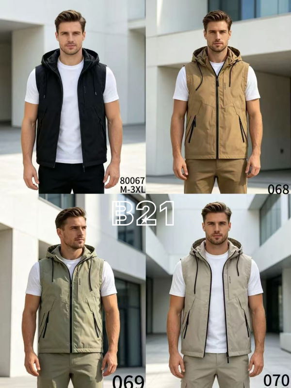 Kamizelki męska Roz M-3XL, 1 Kolor Paczka 5 szt